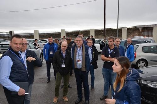 Recibimiento en las instalaciones de la casa de semillas en El Ejido.