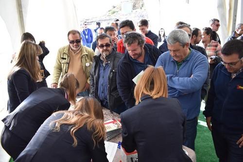 Inscripciones a la llegada a la finca en Mazarrón (Murcia).