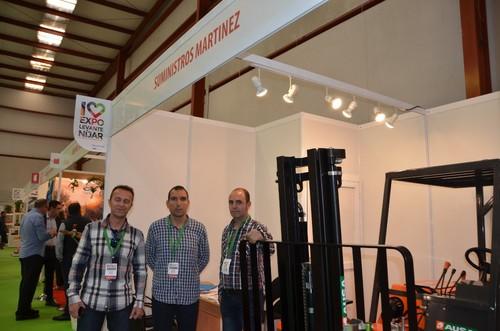 José Torrico, Juan Luque y Juan Luis Caparrós, comerciales de Suministros Martínez.