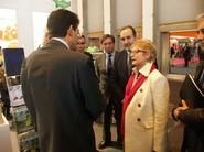 Elena Víboras en el stand de Agroponiente y Vegacañada