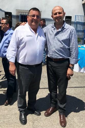 Paco Escobar junto a Manuel Gómez, concejal de Agricultura de El Ejido