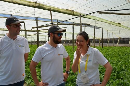 Manuel Porras, Manuel Ruiz y Beatriz Palmero, del equipo de HM Clause.