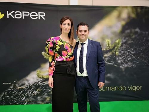 Cándida Peralta Martínez y Mateo Cara Aguilera de Kaper agradecieron a todos  asistentes por compartir con ellos este momento tan importante.