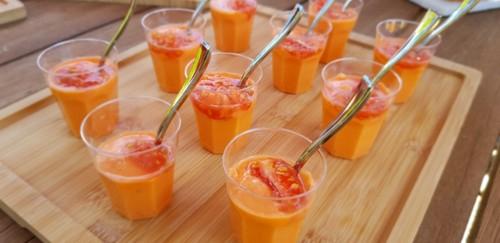 Salmorejo elaborado con tomate Monterosa, de Semillas Fitó.
