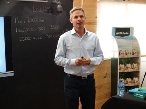 Tom Lombaerts, Chain Manager de Semillas Fitó, durante su intervención.