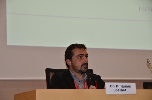 Ignasi Salaet, del departamento de I+D+i del Grupo Tervalis, estuvo abordando el tema sobre los fertilizantes responsables adaptados para una agricultura ecológica