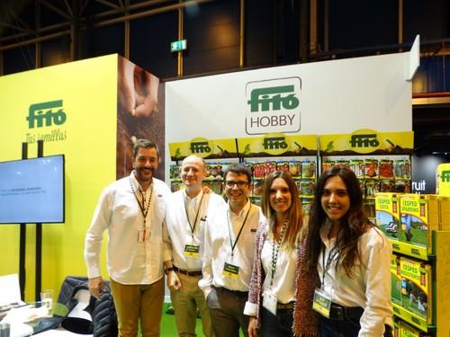 Miembros del equipo de Fitó Semillas, stand ubicado en el pabellón 1