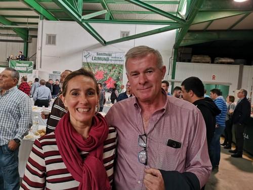 María Gómez, responsable de Marketing de Intersemillas, y José Vicente Almudever, presidente de Asociación de Flores y Plantas De Valencia.