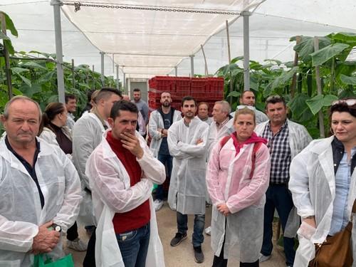 Algunos de los participantes en la visita.