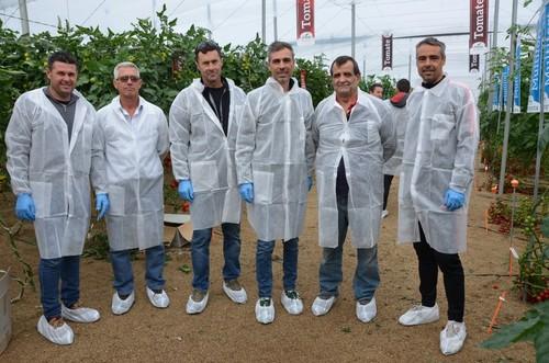 Un grupo de agricultores que no quiso perderse la cita.