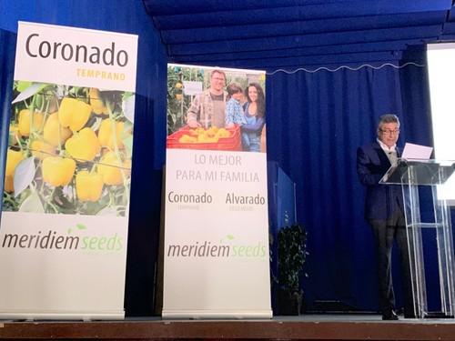Eduardo Gómez, director de Investigación y Desarrollo de Meridiem Seeds, durante un momento de su intervención.