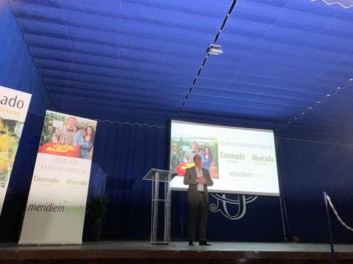 Miguel García, director de Marketing de Meridiem Seeds, en un momento de su intervención.