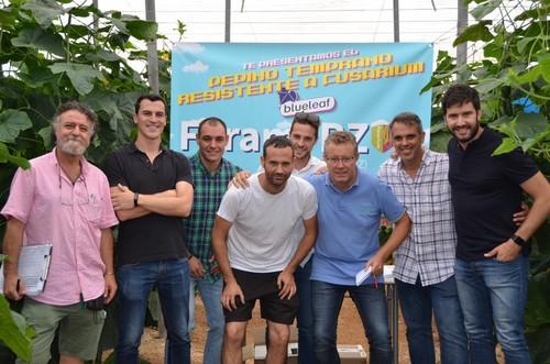 Una parte del equipo de Rijk Zwaan responsable del nacimiento de esta nueva variedad