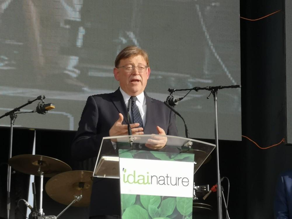 President de la Generalitat Valenciana, Ximo Puig inauguró el edificio más sostenible del mundo de Idai Nature.