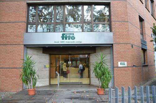 Fachada principal de las instalaciones de Semillas Fitó en el casco urbano de Barcelona.