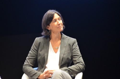 Silvia Cifre, representante de BASF en la mesa redonda que se celebró al cierre de la presentación de Dagonis®.