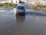 Otra imagen del paso por la carretera de El Vínculo.