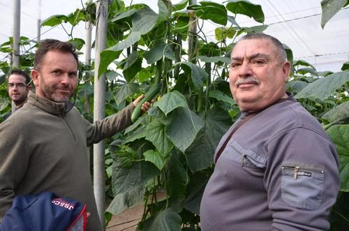 Dos de los agricultores asistentes a las jornadas de este miércoles.