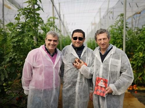 José Gómez, José Parra y Diogo Anjos, de ISI Sementi
