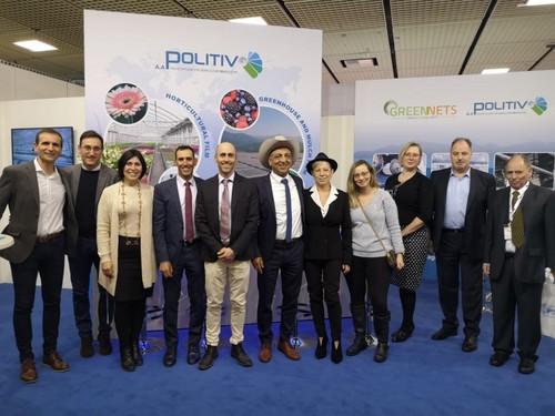 El amplio equipo de Politiv asistió por segundo año consecutivo con stand a Fruit Logistica