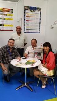 Aquí, con los amigos de Agryserv.
