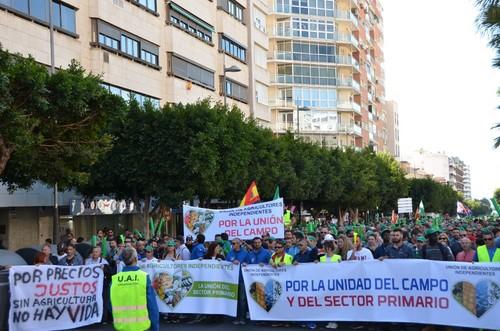 Diferentes pancartas en la concentración.