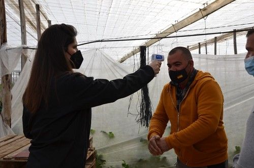Lavado de manos con gel hidroalcohólico y grupos reducidos.