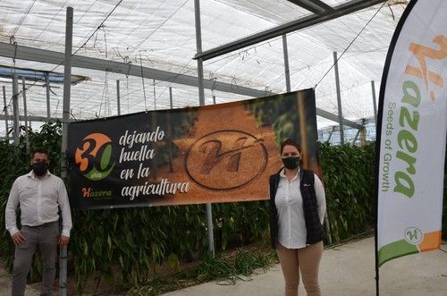 Daniel Montoro y Ana Garcés, del equipo de Hazera España.