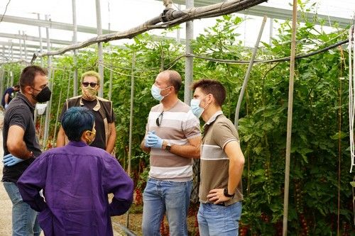 Un momento de las jornadas en la finca de Caprice de Diego Hernández