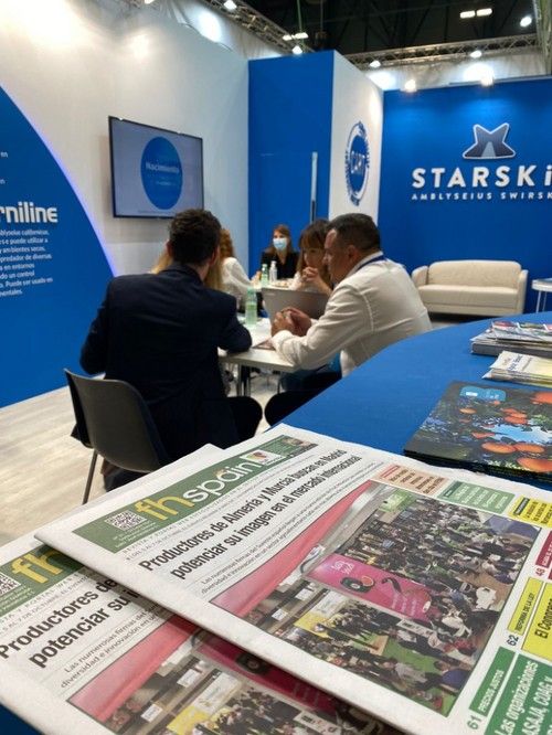 Encuentros de negocios en el stand de Bioline.