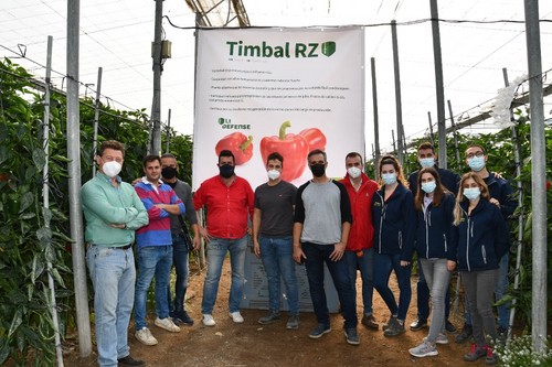 Comerciales de Rijk Zwaan junto a agricultores y técnicos que visitaron las jornadas