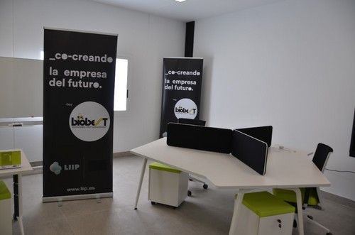 Mesas de trabajo del equipo de Biobest.