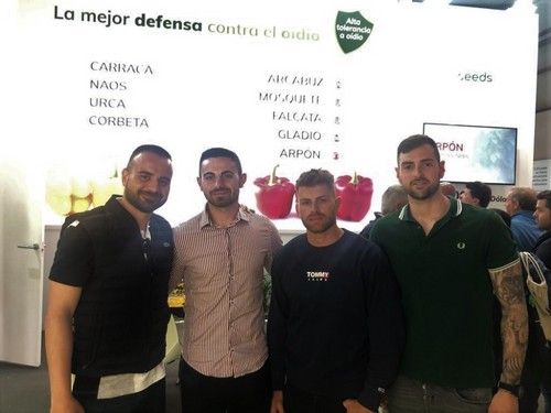 Agricultores y técnicos en Expolevante