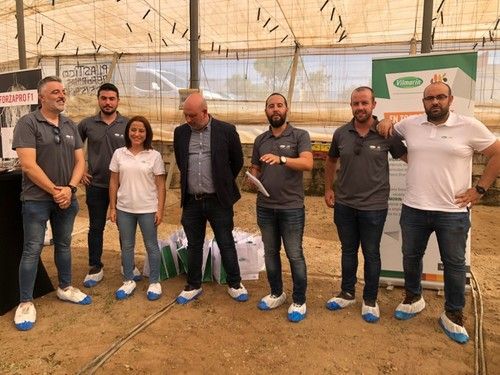 Equipo de Vilmorin-Mikado asistente a la jornada, 'Desayuno con portainjertos'.