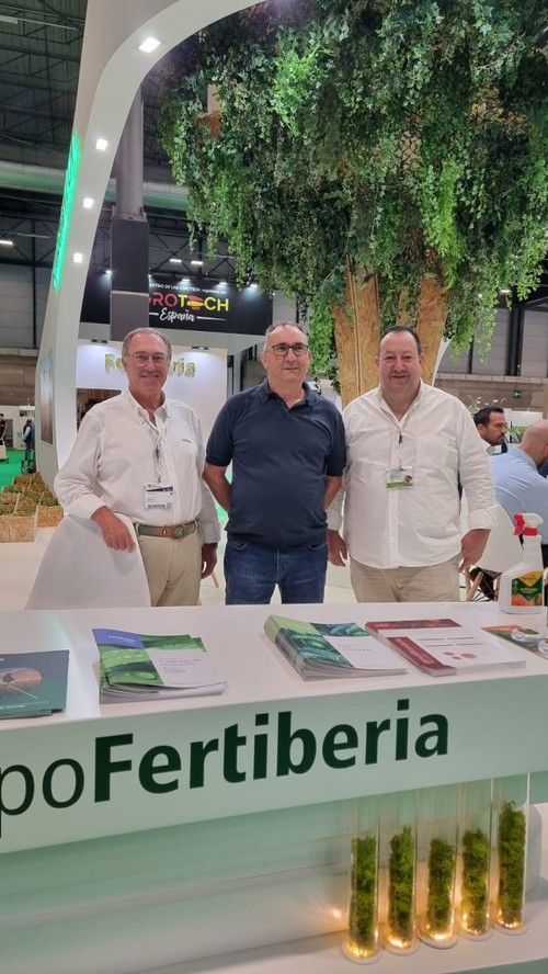 Francisco Pastor, Pepe Lozano, Jesús Yelo, del equipo de Fertiberia