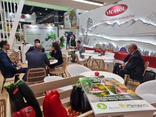Reuniones en el espacio de Vicasol en la feria