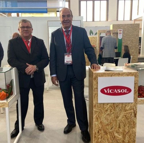 Juan Antonio González y José Manuel Fernández, presidente y gerente de Vicasol