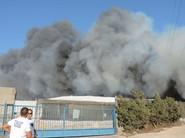 En el lugar del siniestro se escuchó una explosión que podía ser de algunos de los coches abandonados en el recinto.