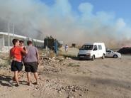 La zona de se llenó de curiosos de inmediato y los whatsapp ardían con fotos del siniestro