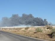 El incendio se ha podido ver desde cualquier punto de El Ejido.
