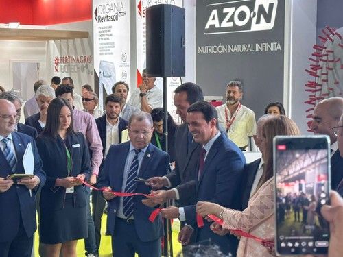 Inauguración de Infoagro junto al presidente de Diputación, Javier A. García