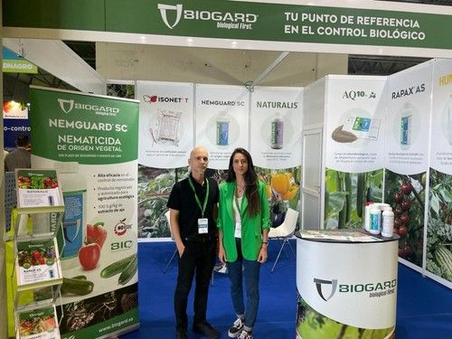 Diana Mañas y Jorge Hernández, representantes de Biogard