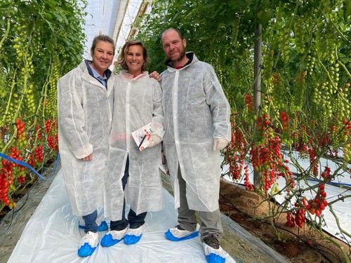 María del Mar Gimeno, de RZ, a la izquierda, junto a dos profesionales del sector