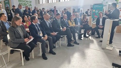 Presentación de IFAMA, el evento internacional que pasará por la provincia de Almería, en el stand de la Junta de Andalucía