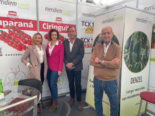 El equipo comercial de Meridiem Seeds aprovechó la feria para reforzar sus relaciones comerciales