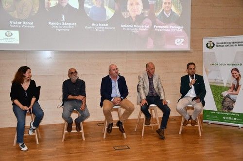 Coloquio con Anda Nadal (Quality Control Iberiana Frucht), Ramón Gázquez (Director de CITO ingeniería), Víctor Rabal (Rabal y Valverde) y Antonio Monserrat