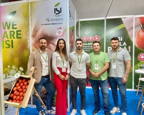 ISI Sementi, la casa de semillas italiana, que está presentando sus novedades en tomate en esta feria