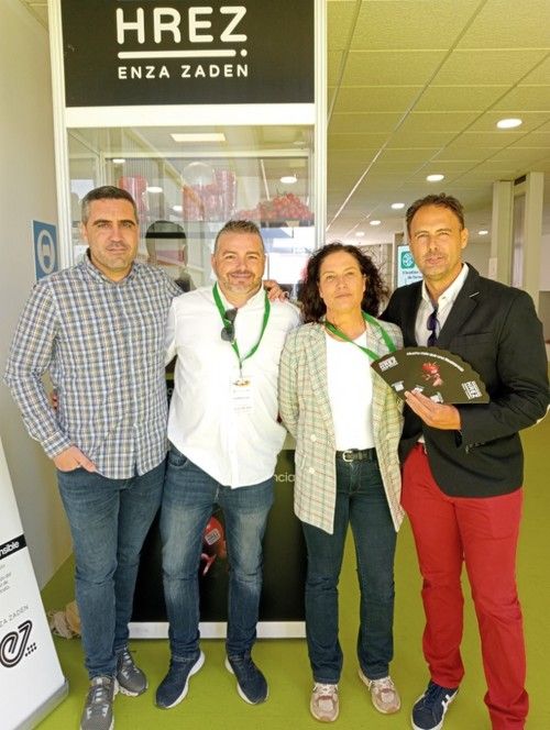José García, Emilio Márquez, Maricarmen Manjón y Alejandro Martínez, equipo comercial de Enza Zaden