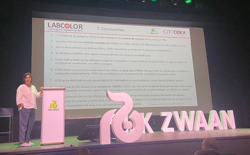 María Antonia Elorrieta, responsable del área de fitopatología de Coexphal