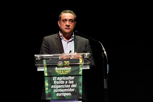 Javier Díaz, director gerente de SAT Agroiris, durante su intervención